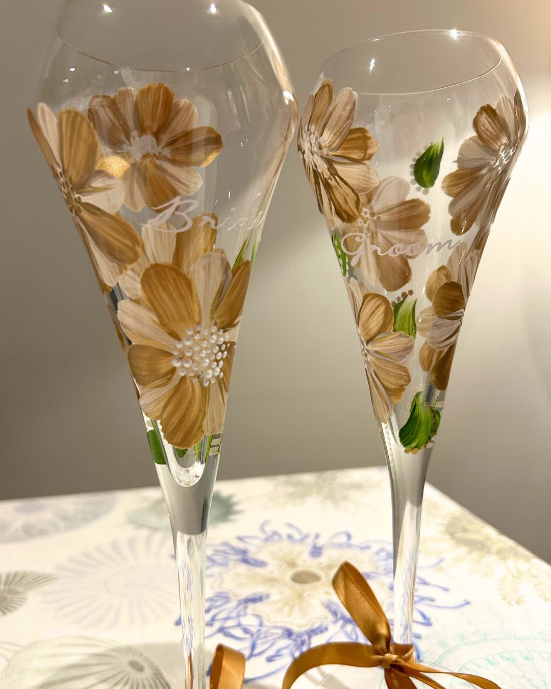 Hand-painted Champagne Flute 🥂 (flute included in price)