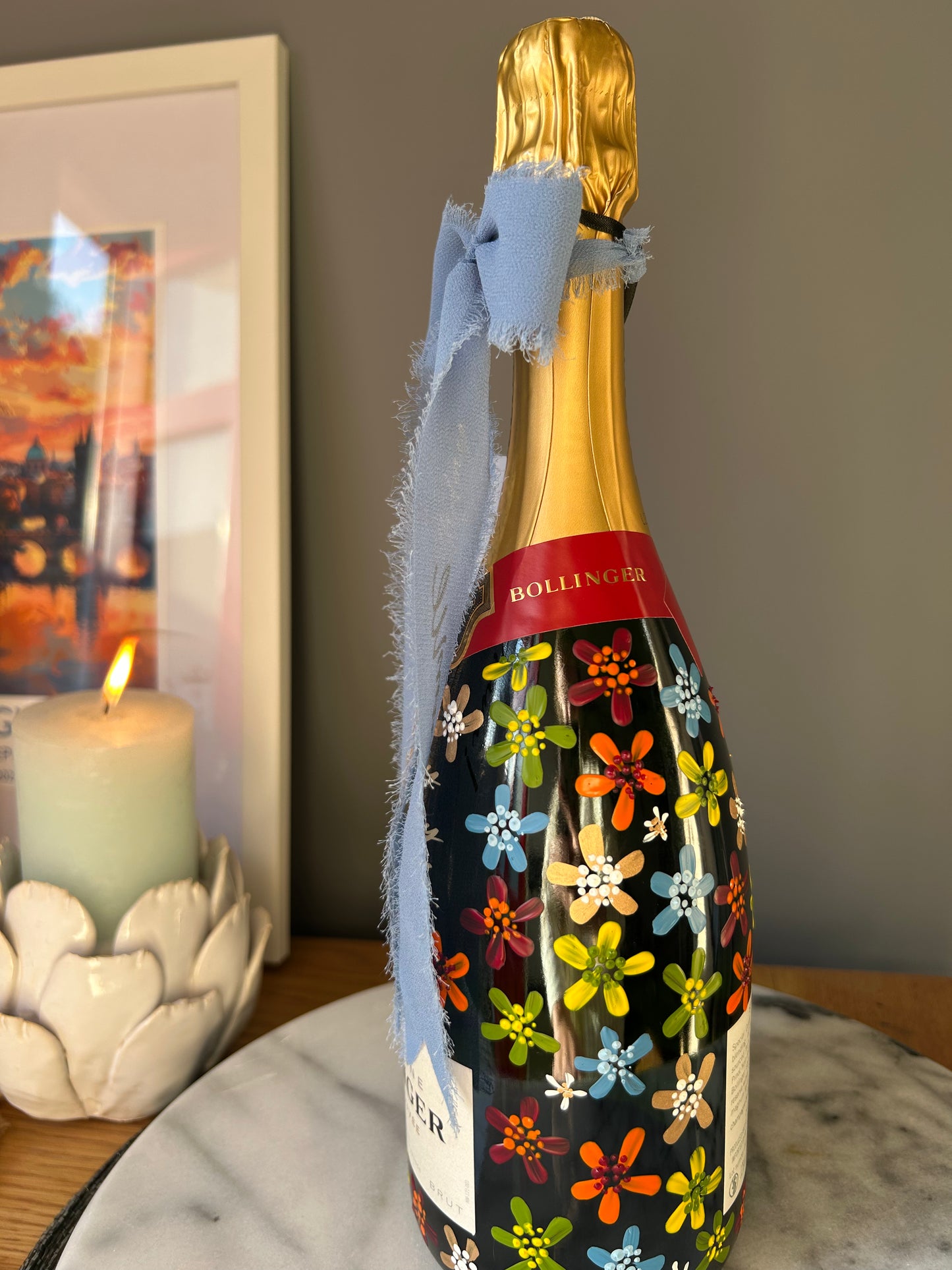 Hand-painted Glass Bottles 🍾