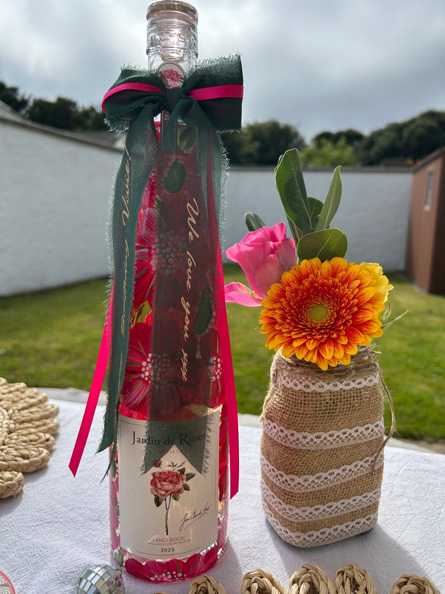 Hand-painted Glass Bottles 🍾