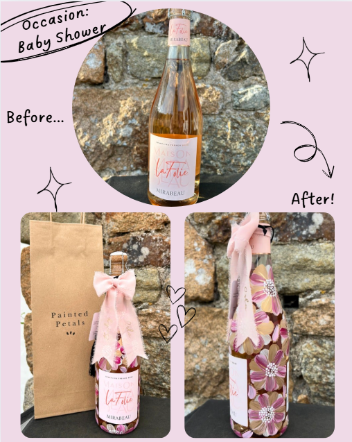 Hand-painted Glass Bottles 🍾